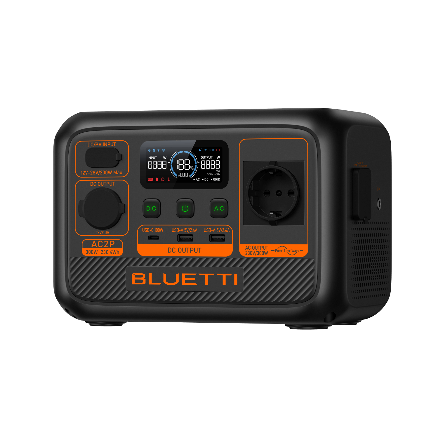 BLUETTI AC2P Portable Power Station | 300W 204.8Wh